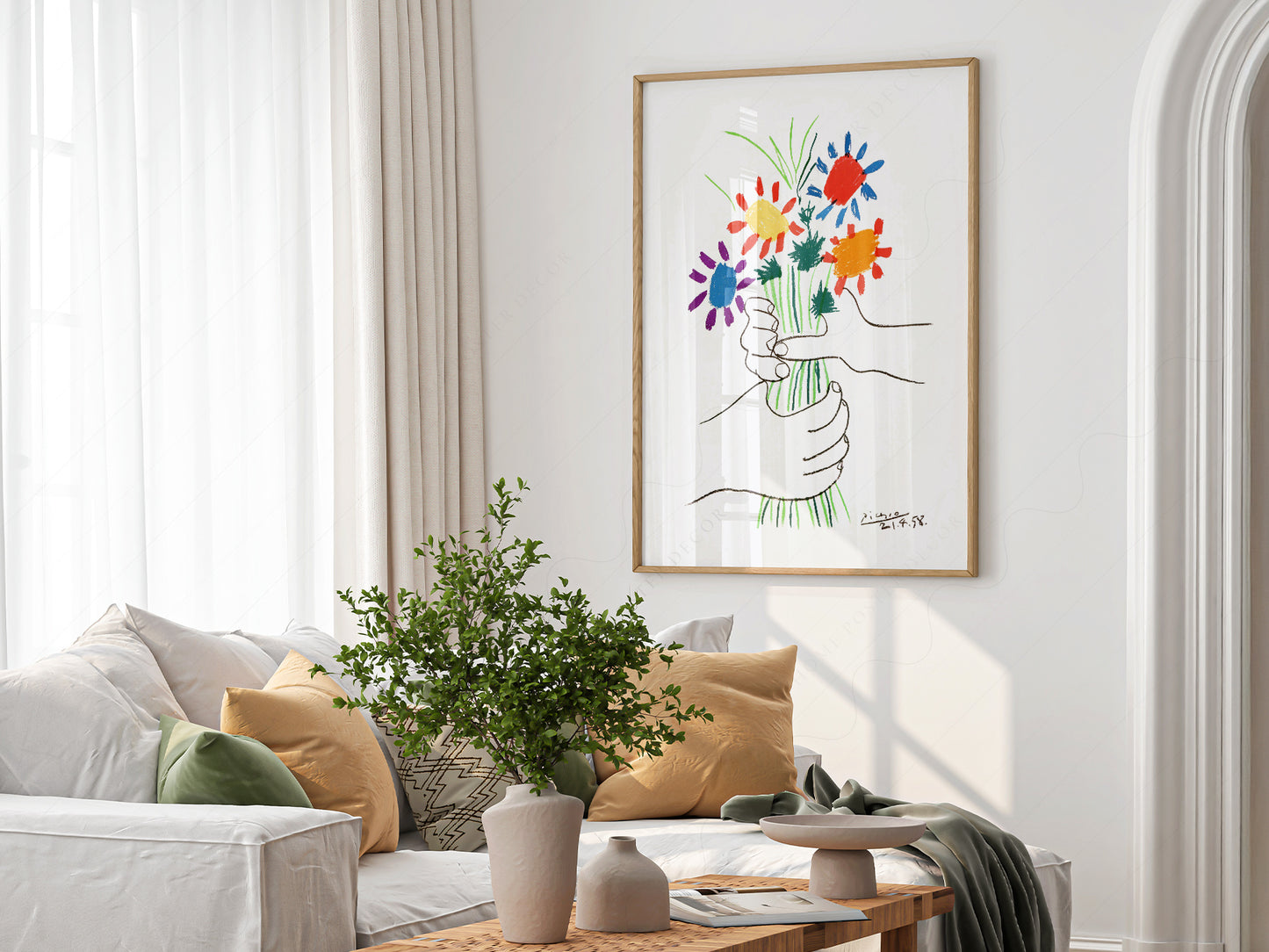 Pablo Picasso, The Flowers of Peace, 1958, Fine art print