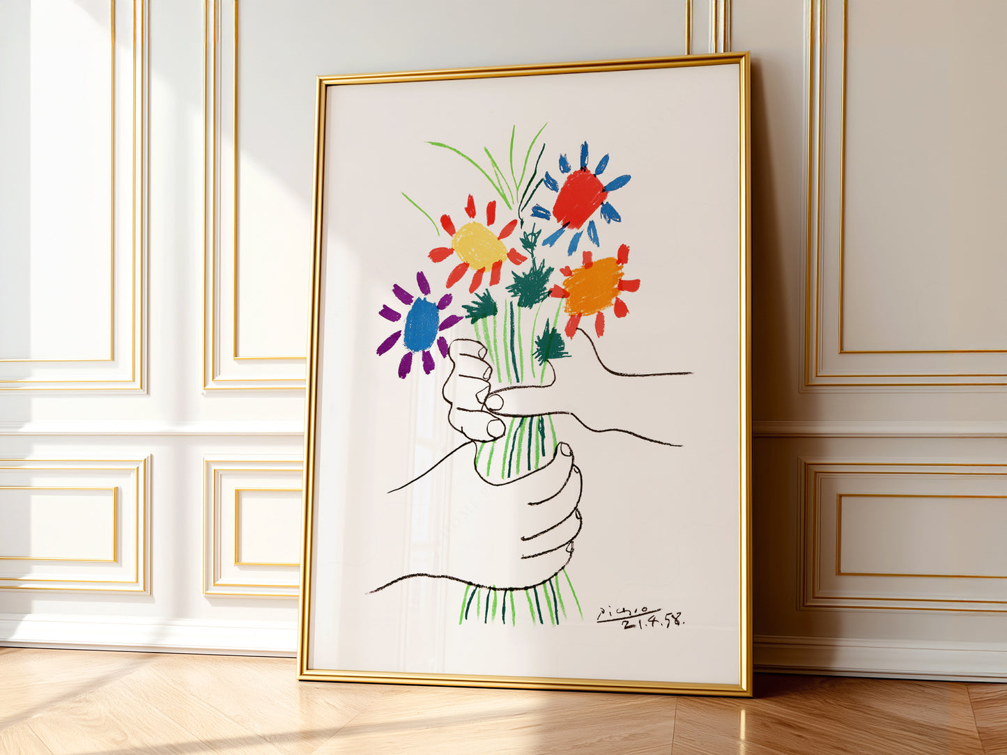 Pablo Picasso, The Flowers of Peace, 1958, Fine art print