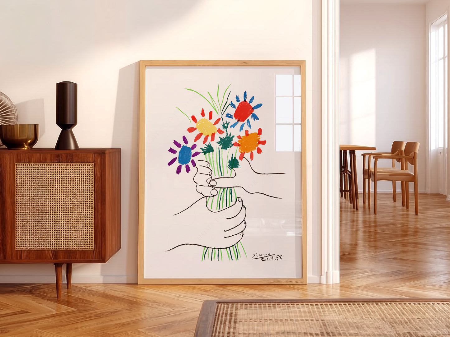 Pablo Picasso, The Flowers of Peace, 1958, Fine art print