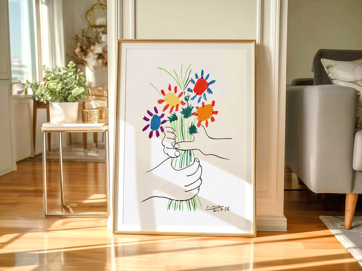 Pablo Picasso, The Flowers of Peace, 1958, Fine art print