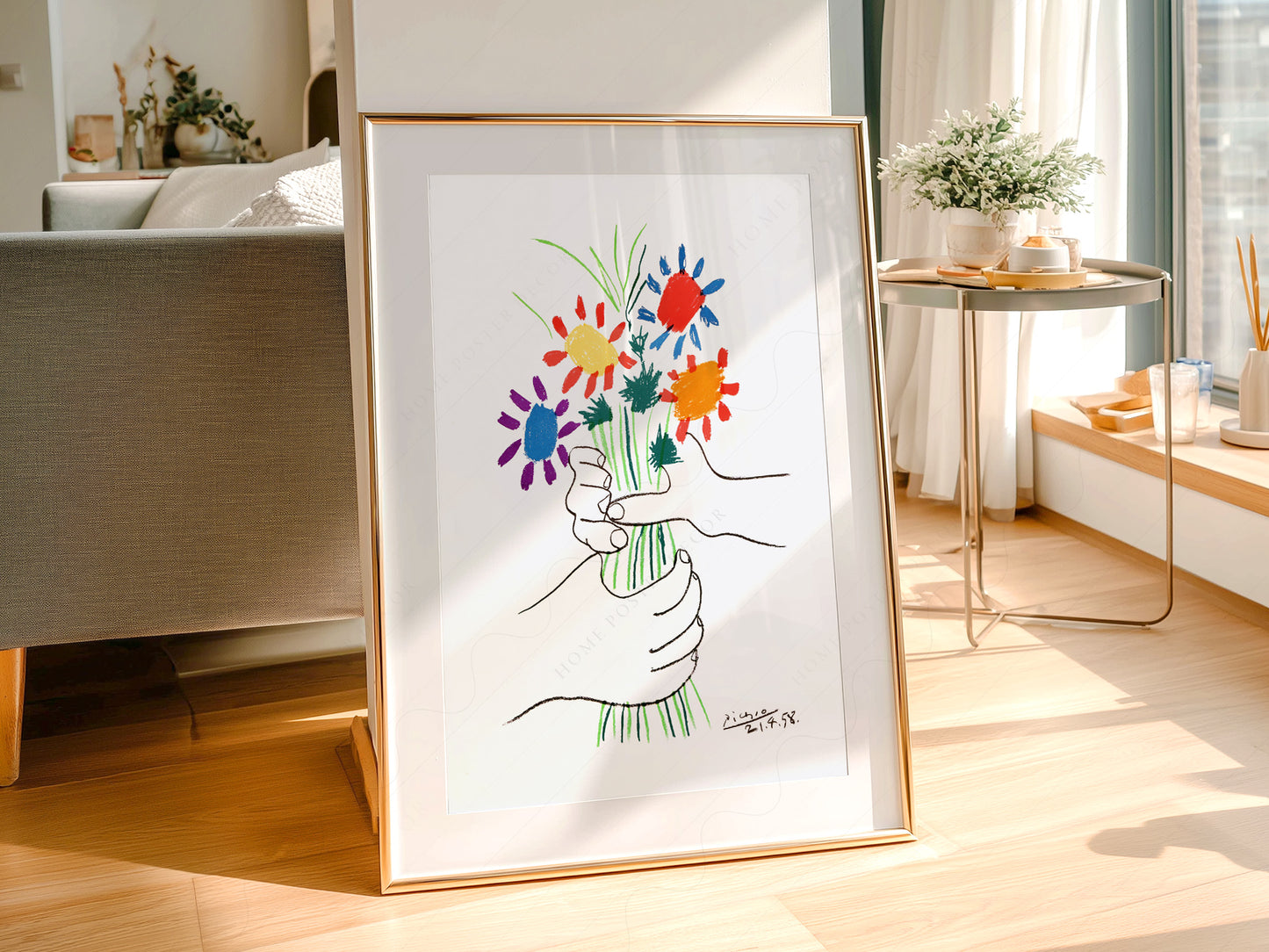 Pablo Picasso, The Flowers of Peace, 1958, Fine art print