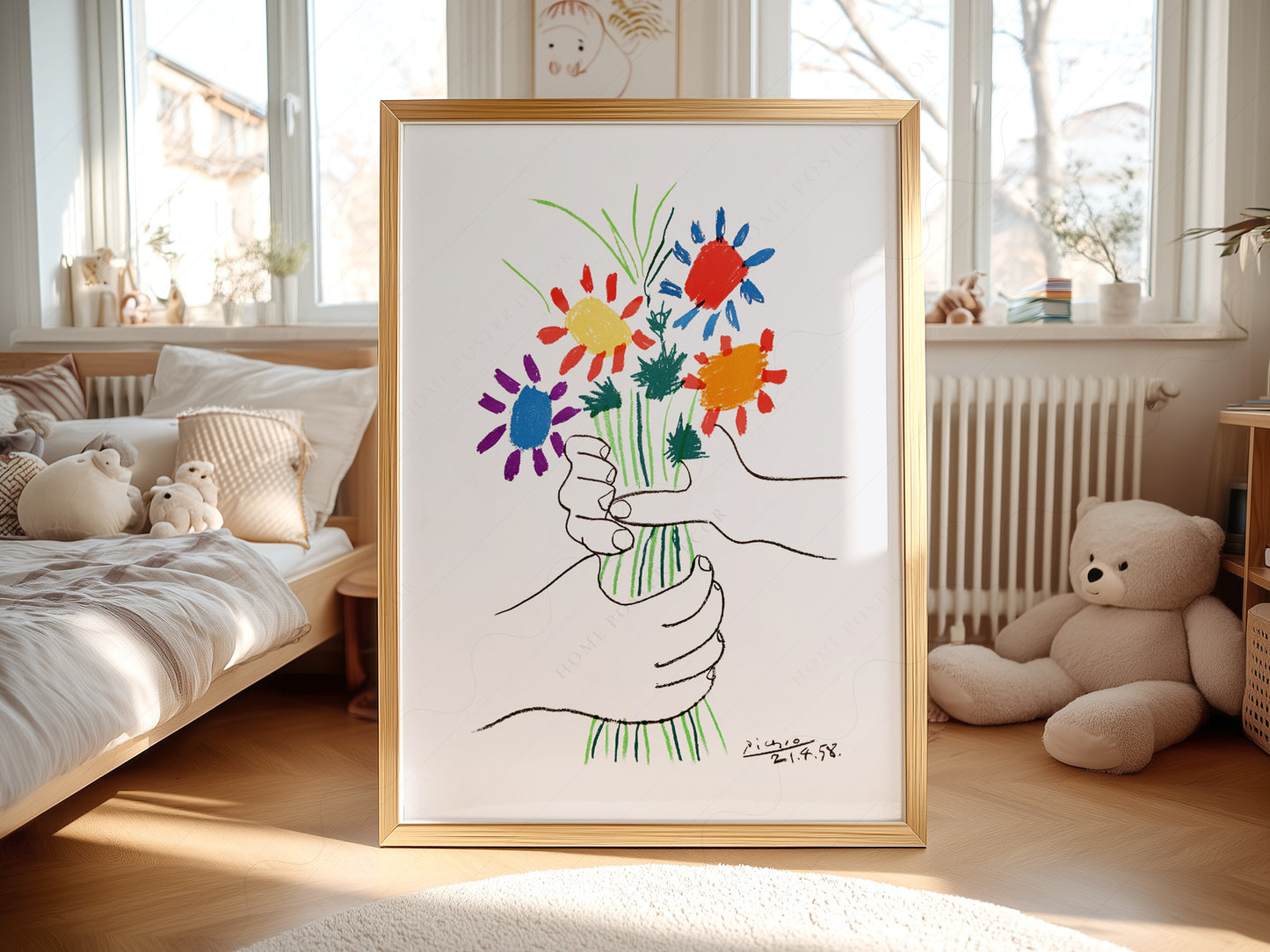 Pablo Picasso, The Flowers of Peace, 1958, Fine art print