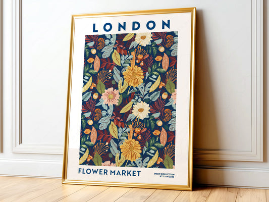 Flower Market London, Floral Wall Art - Fall Collection