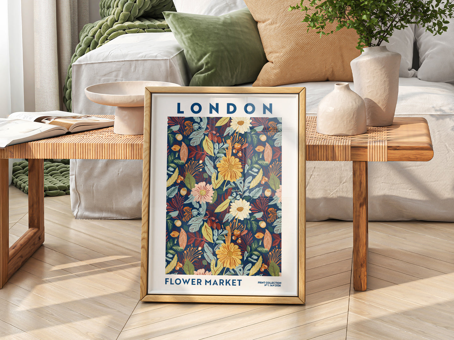 Flower Market London, Floral Wall Art - Fall Collection