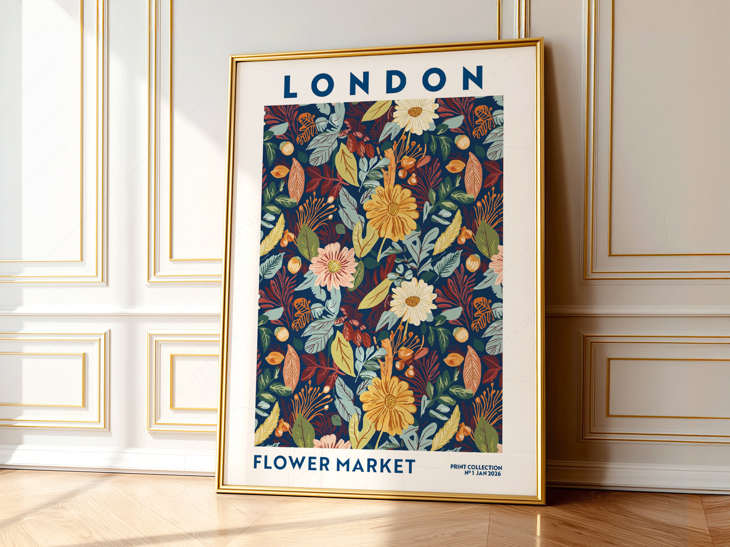 Flower Market London, Floral Wall Art - Fall Collection