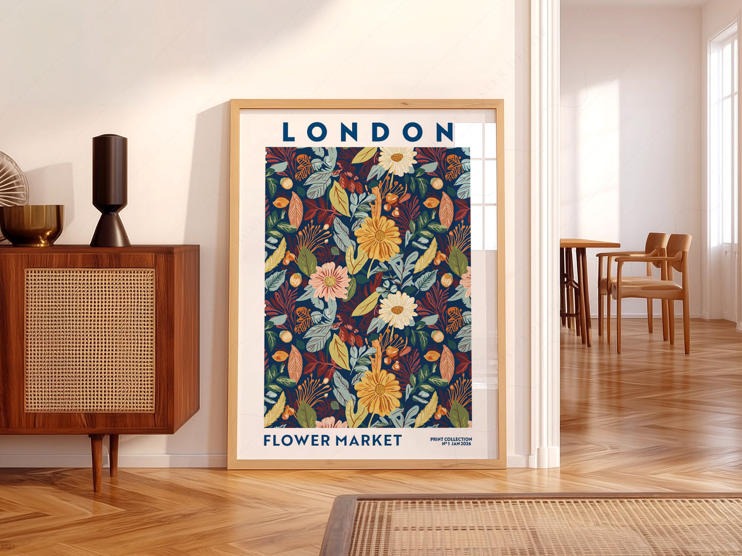 Flower Market London, Floral Wall Art - Fall Collection