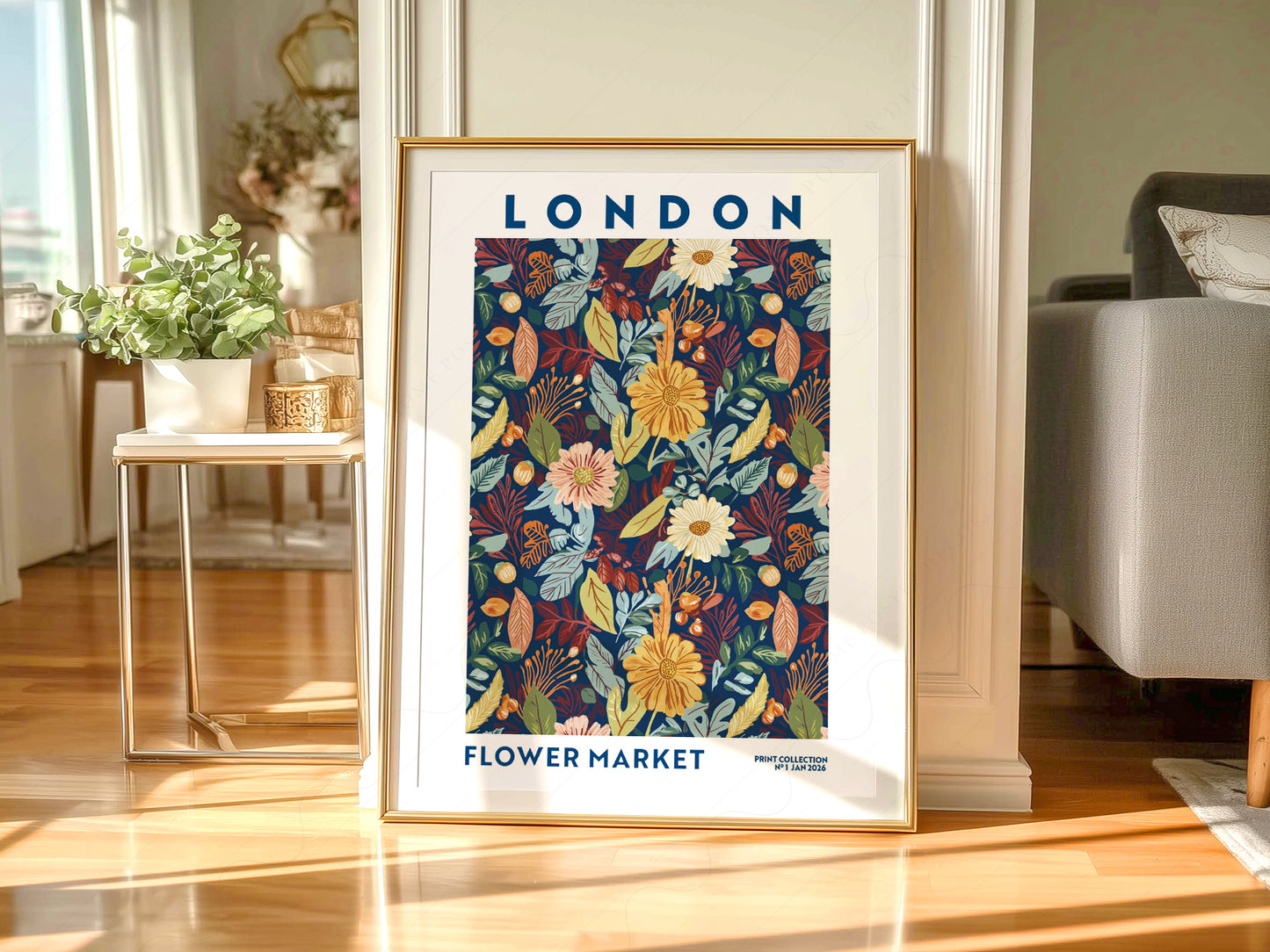 Flower Market London, Floral Wall Art - Fall Collection