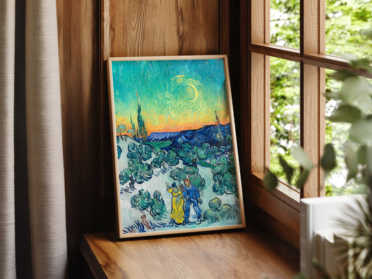 Van Gogh Poster, A Walk at Twilight