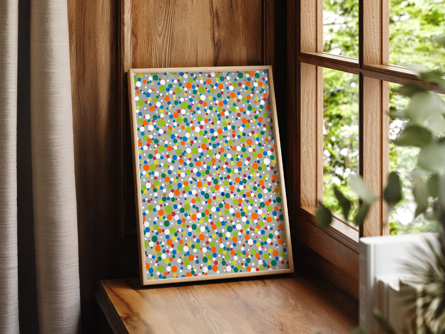 Thoughtful baby shower gift – Yayoi Kusama Dots nursery art print