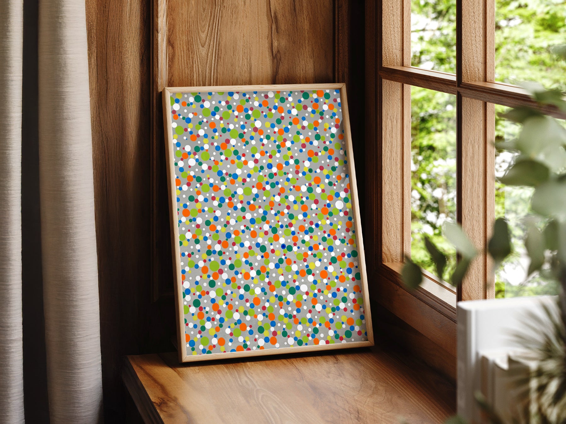 Thoughtful baby shower gift – Yayoi Kusama Dots nursery art print