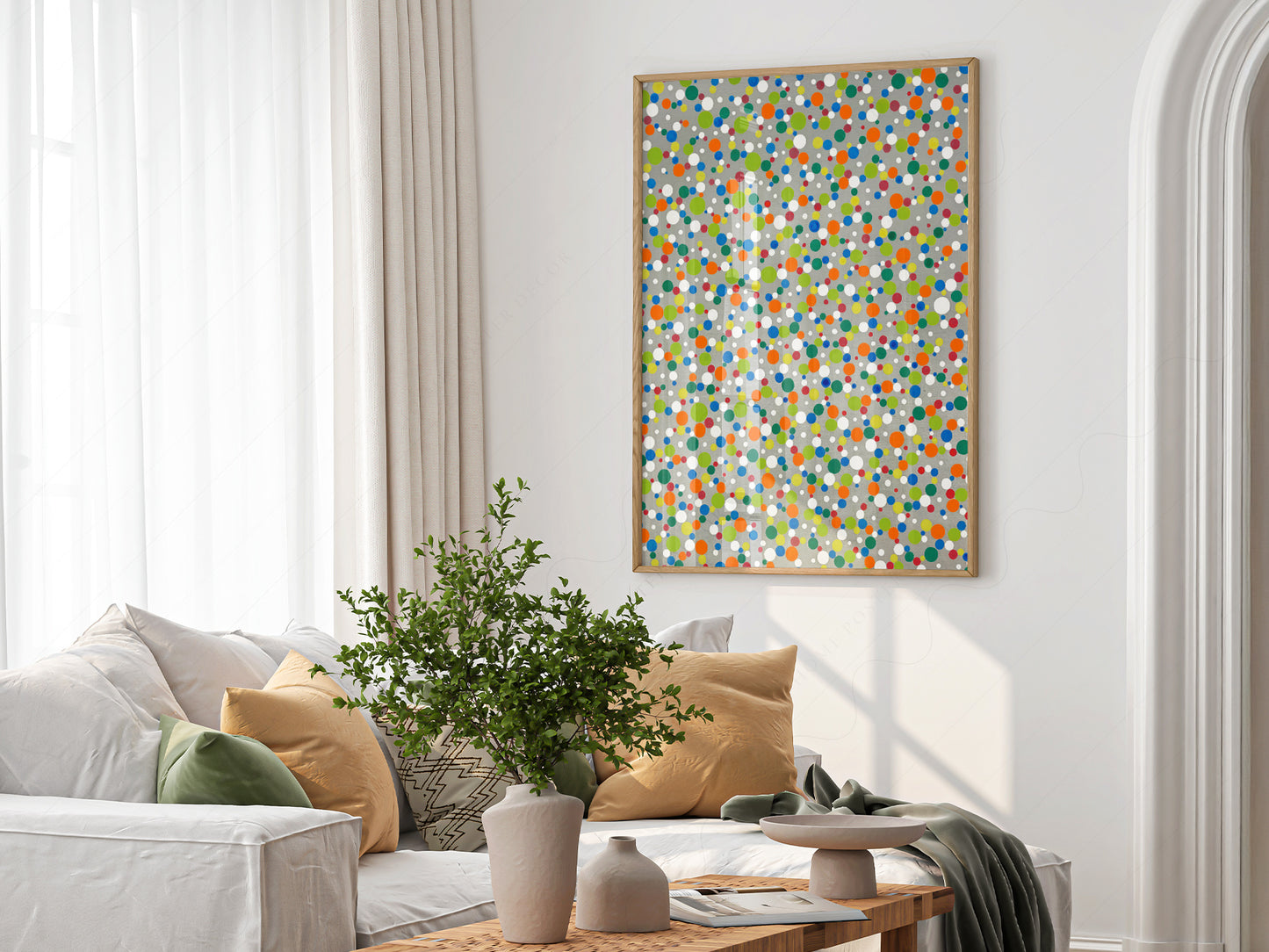 Yayoi Kusama Dots on 100% Cotton Matte Paper – texture detail