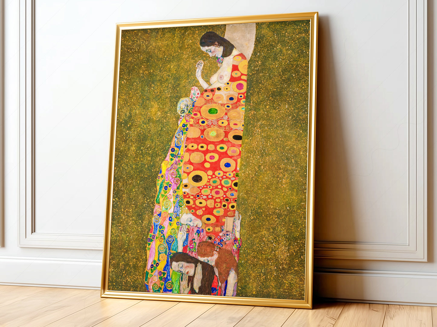 Gustav Klimt, Hope II Painting, Fine Art Print