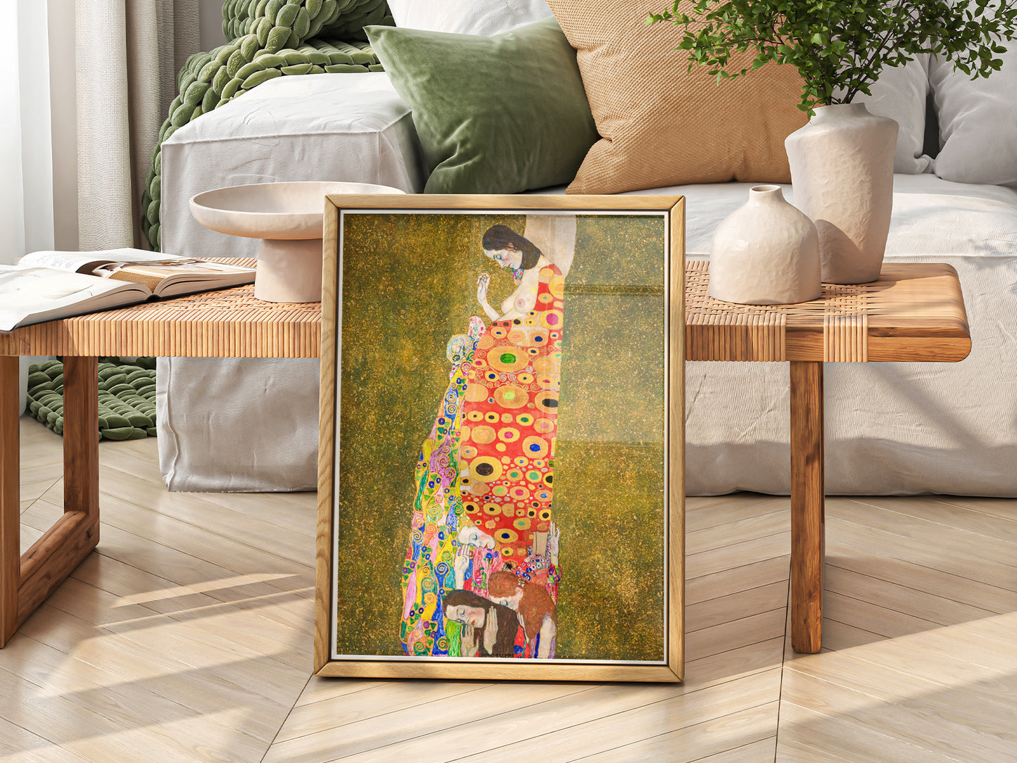 Gustav Klimt, Hope II Painting, Fine Art Print