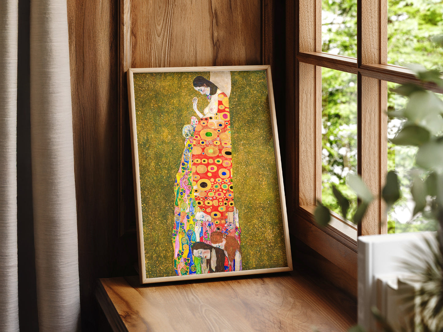Gustav Klimt, Hope II Painting, Fine Art Print