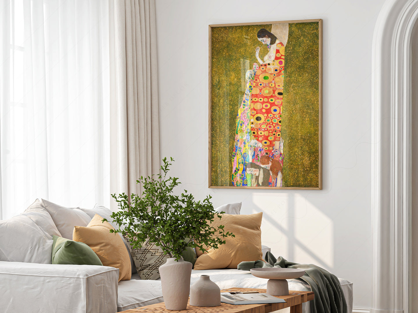 Gustav Klimt, Hope II Painting, Fine Art Print