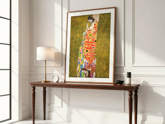 Gustav Klimt, Hope II Painting, Fine Art Print