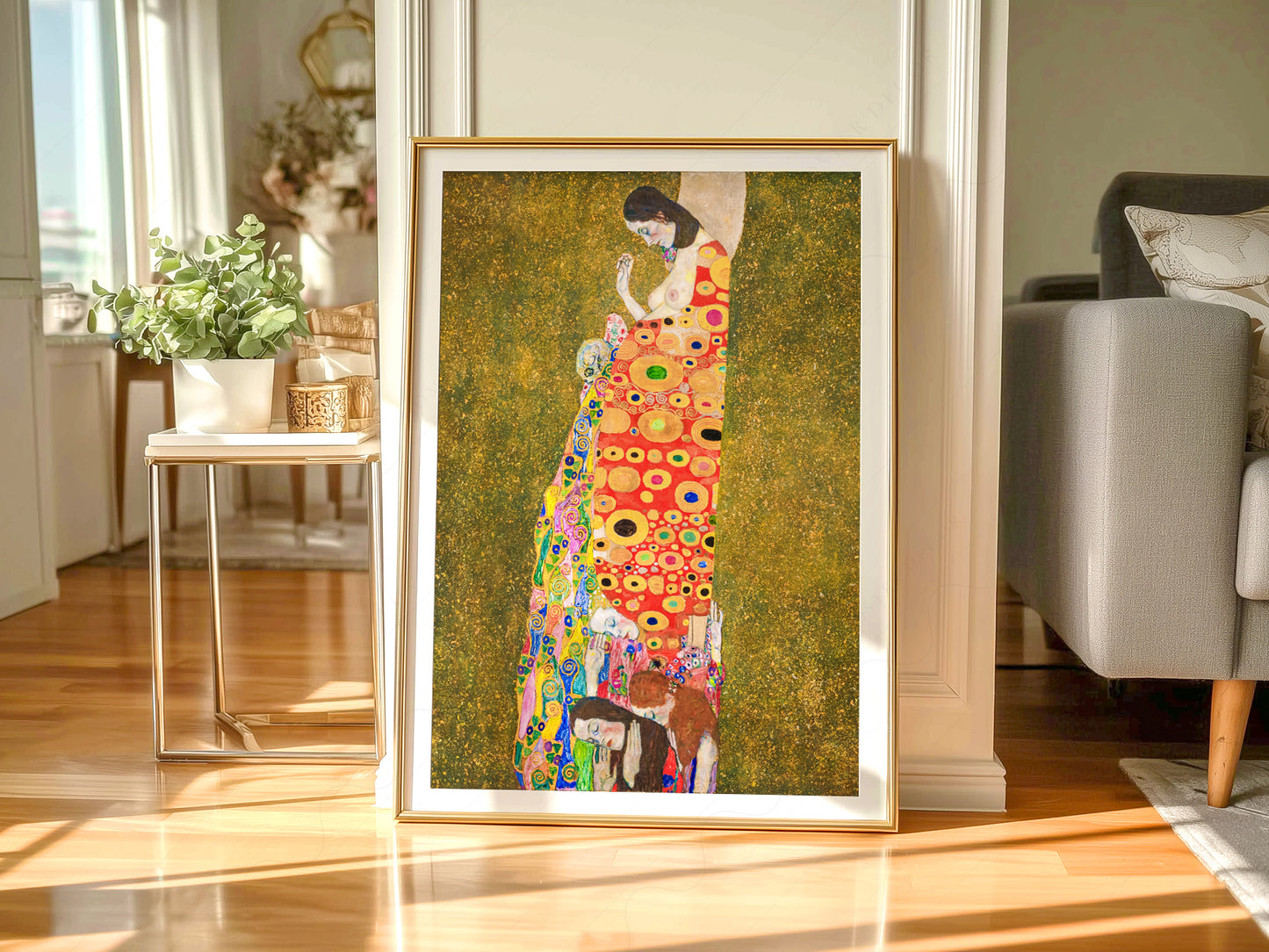 Gustav Klimt, Hope II Painting, Fine Art Print