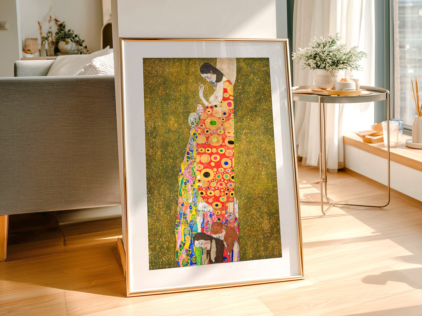 Gustav Klimt, Hope II Painting, Fine Art Print