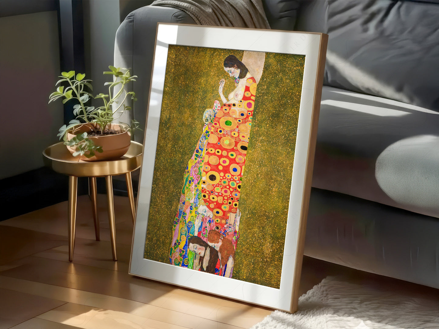 Gustav Klimt, Hope II Painting, Fine Art Print