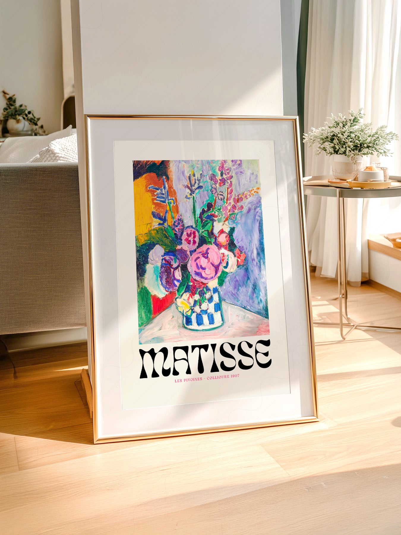 Henri Matisse Les Pivoines Art Print – Colorful Floral – museum quality art print