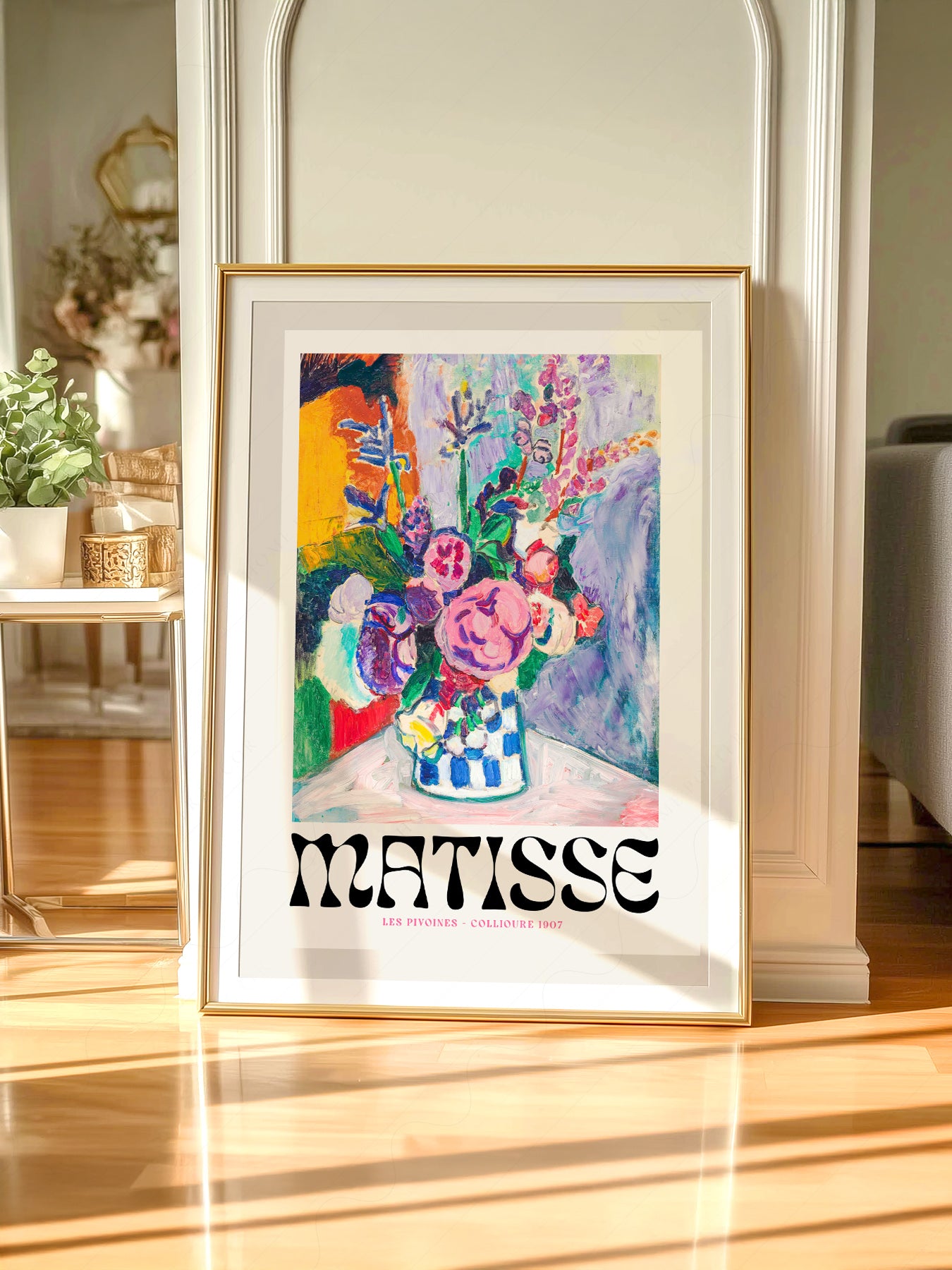 Henri Matisse Les Pivoines Art Print – Colorful Floral – gallery wall art poster