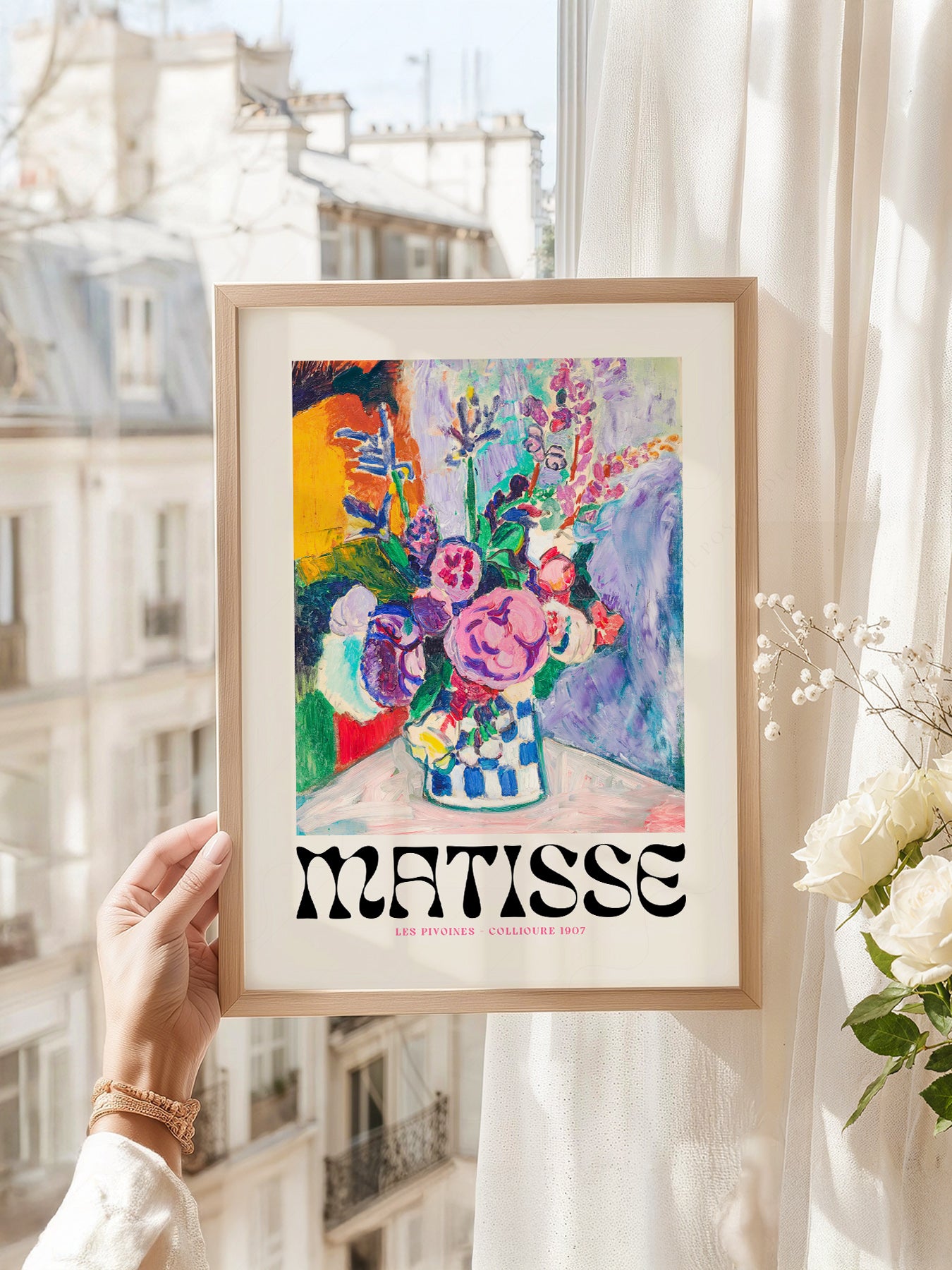 Henri Matisse Les Pivoines Art Print – Colorful Floral – fine art wall poster