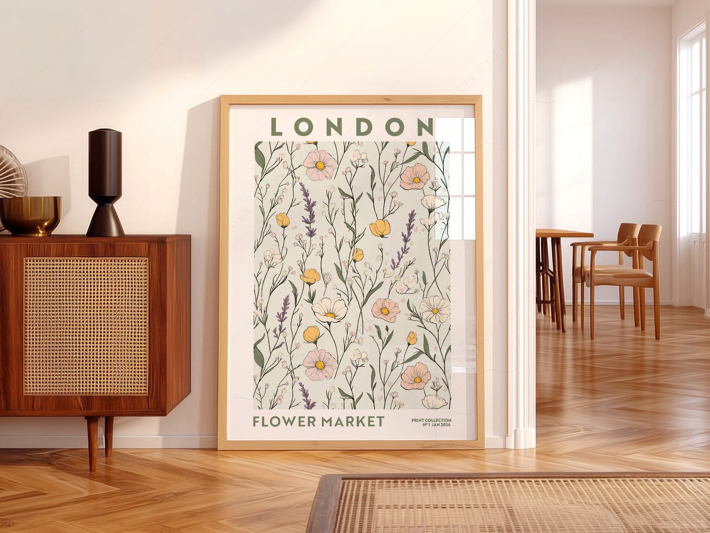 Flower Market London, Floral Wall Art