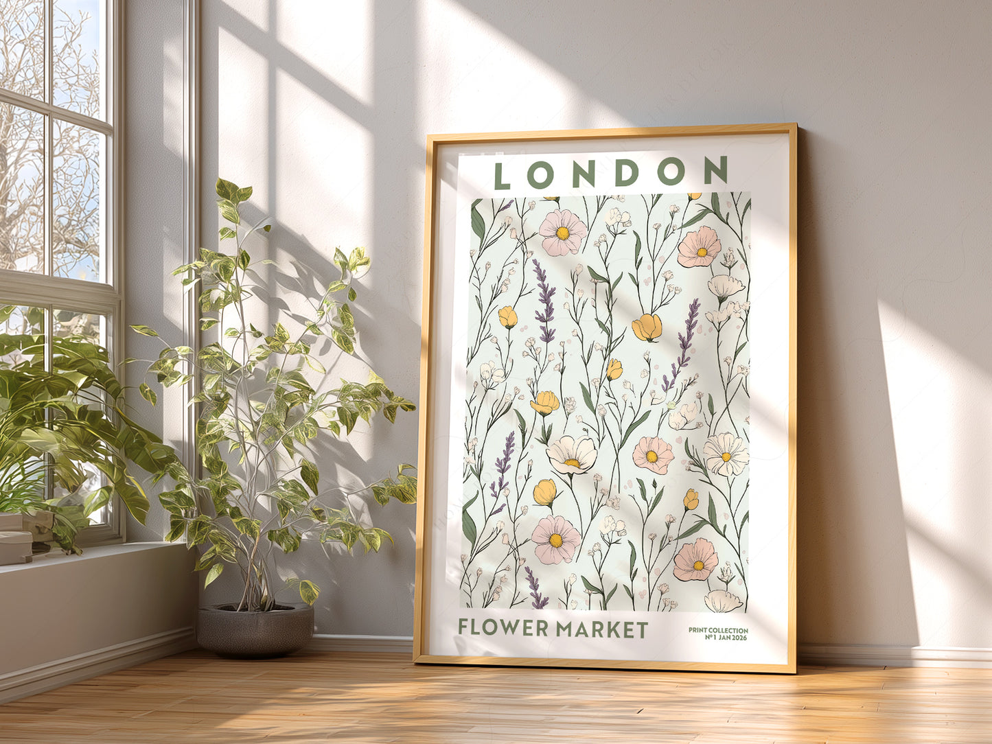 Flower Market London, Floral Wall Art