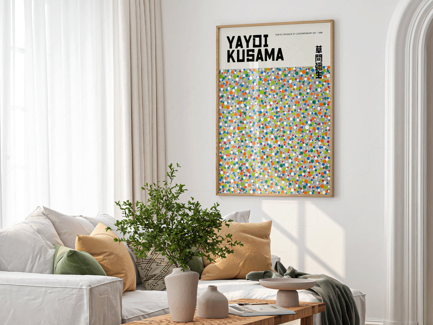 Thoughtful baby shower gift – Yayoi Kusama Colorful Dots nursery art print