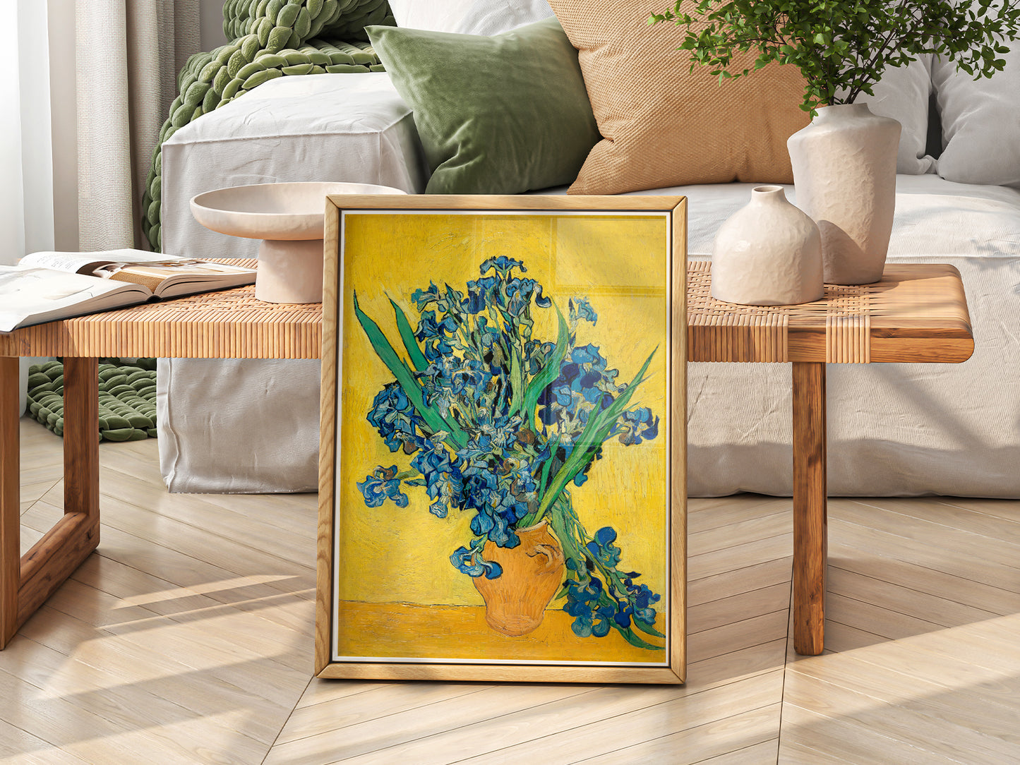 Van Gogh Irises, Irises in a Vase, Floral Wall Art, Van Gogh Flowers