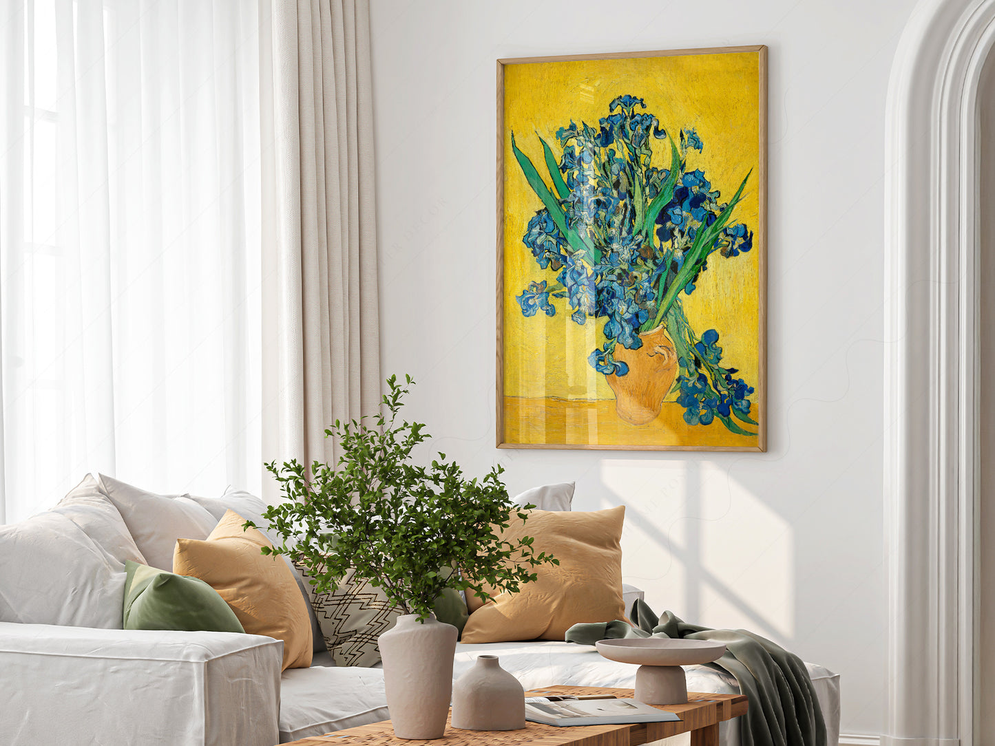 Van Gogh Irises, Irises in a Vase, Floral Wall Art, Van Gogh Flowers