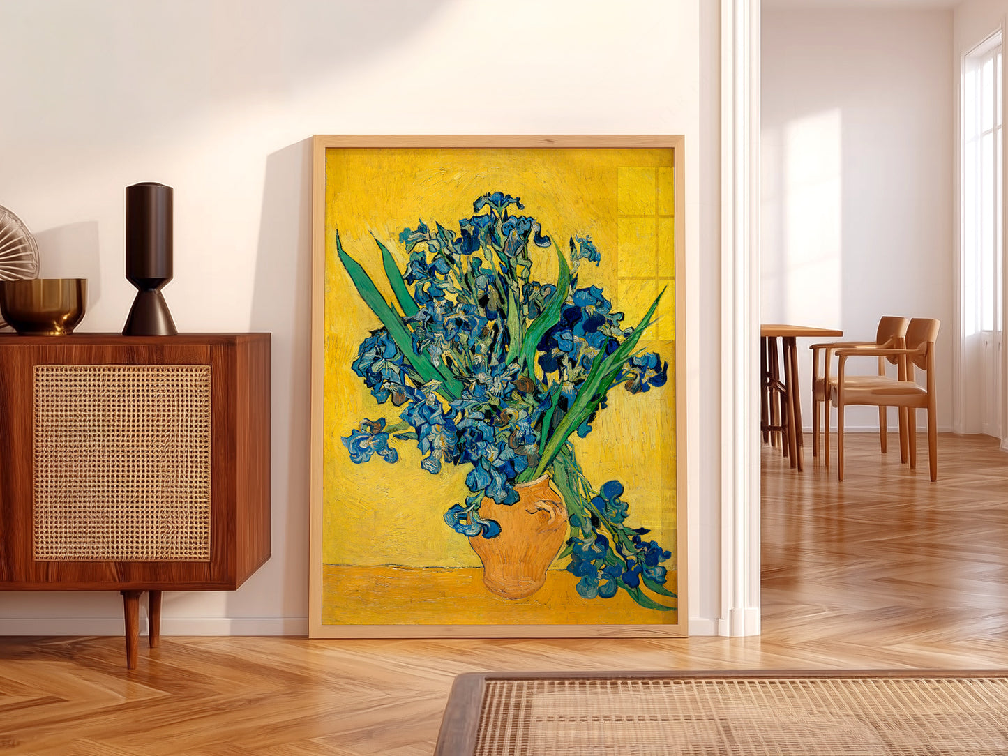 Van Gogh Irises, Irises in a Vase, Floral Wall Art, Van Gogh Flowers