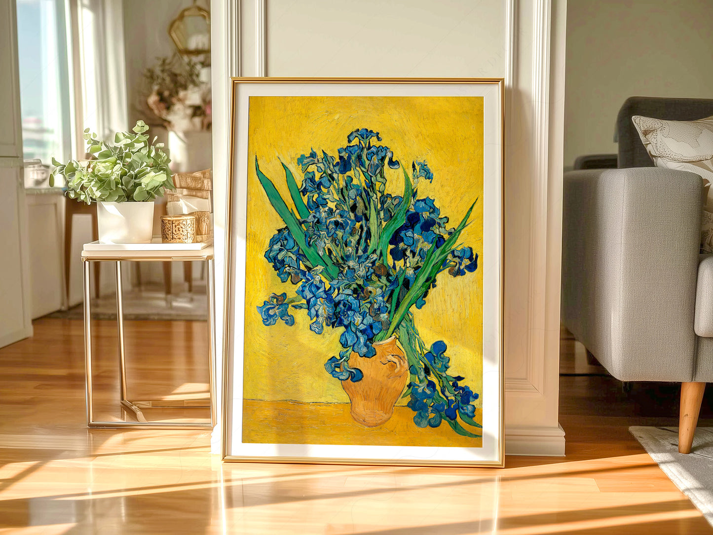 Van Gogh Irises, Irises in a Vase, Floral Wall Art, Van Gogh Flowers