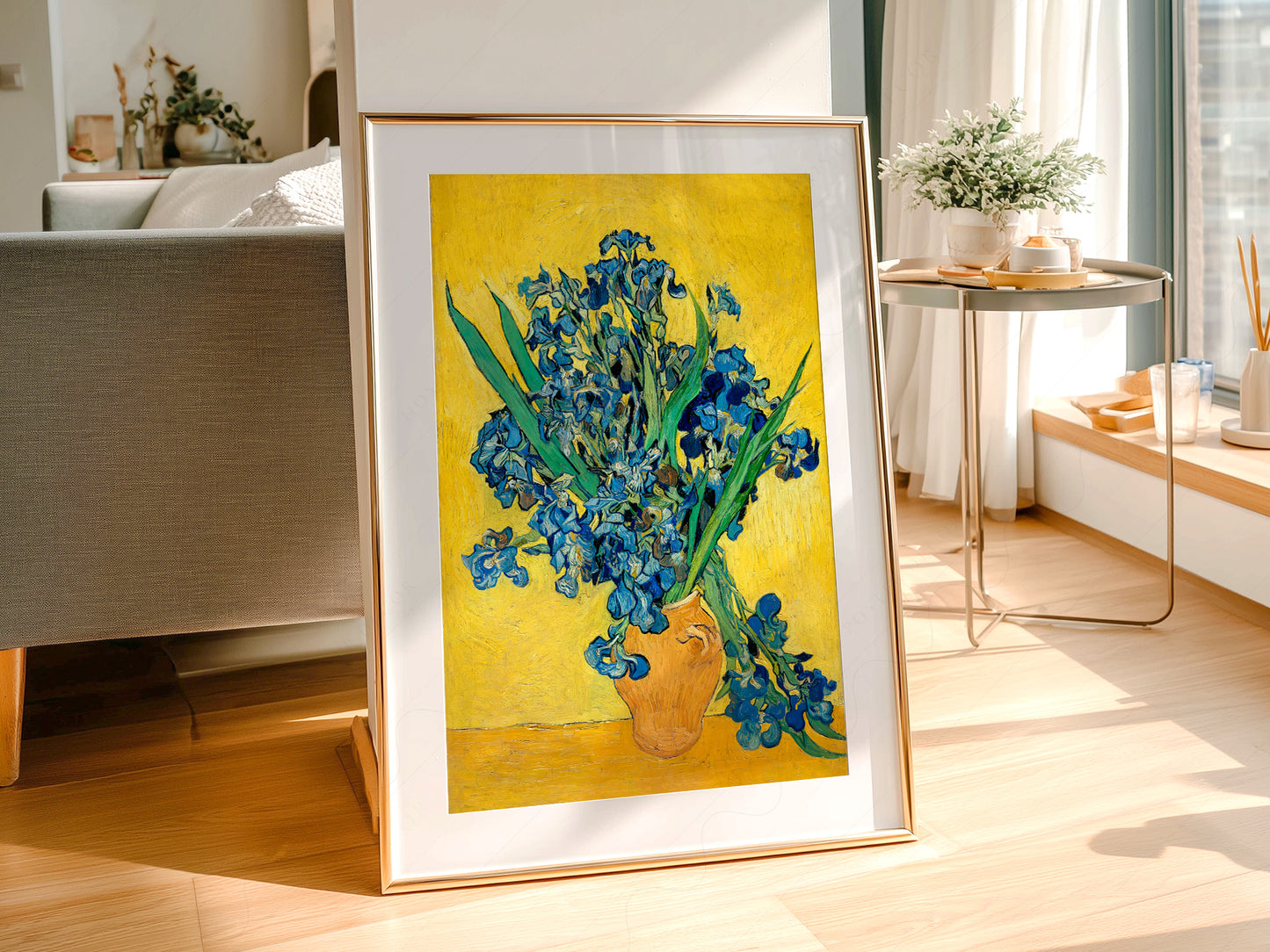 Van Gogh Irises, Irises in a Vase, Floral Wall Art, Van Gogh Flowers