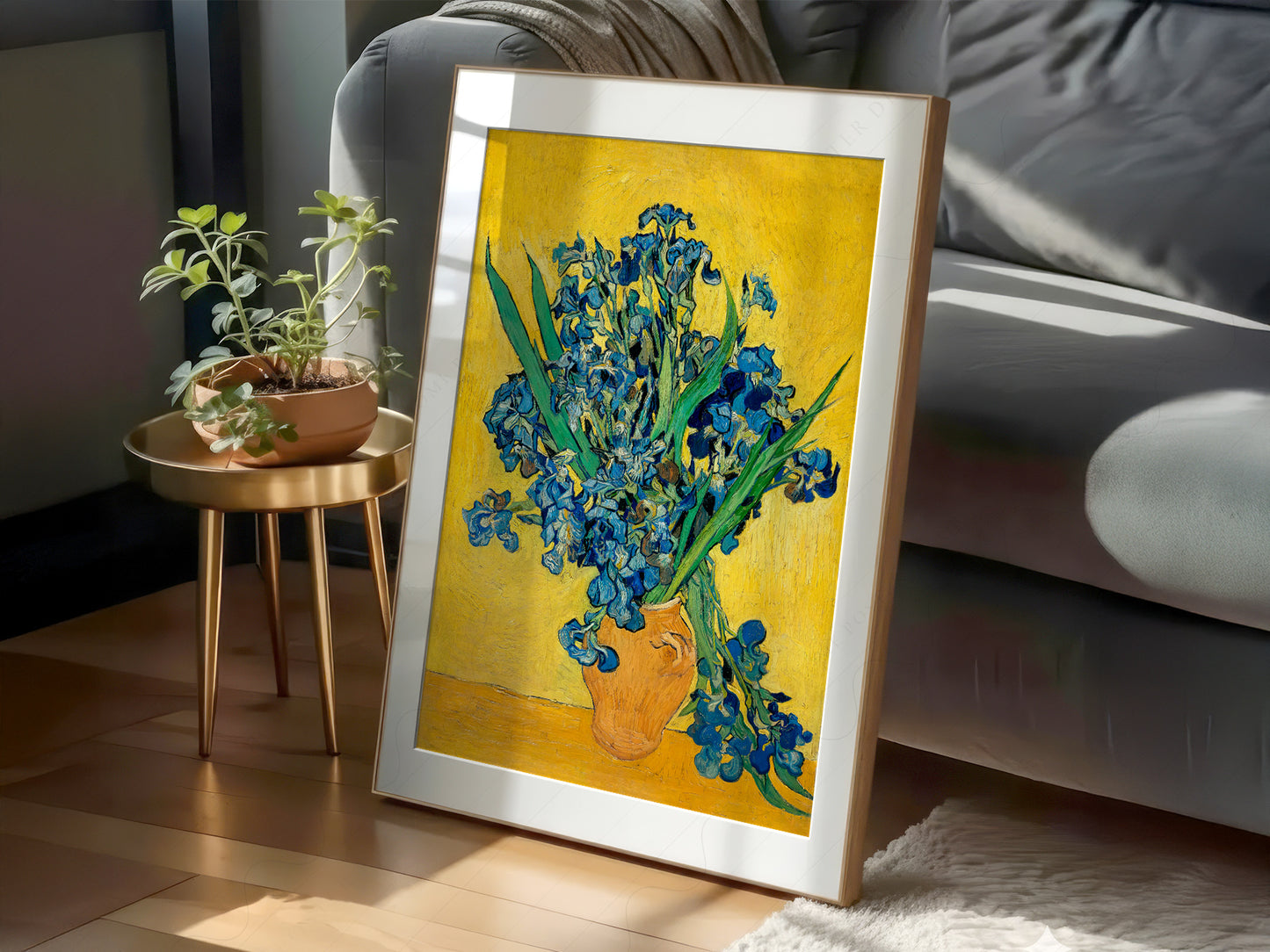 Van Gogh Irises, Irises in a Vase, Floral Wall Art, Van Gogh Flowers