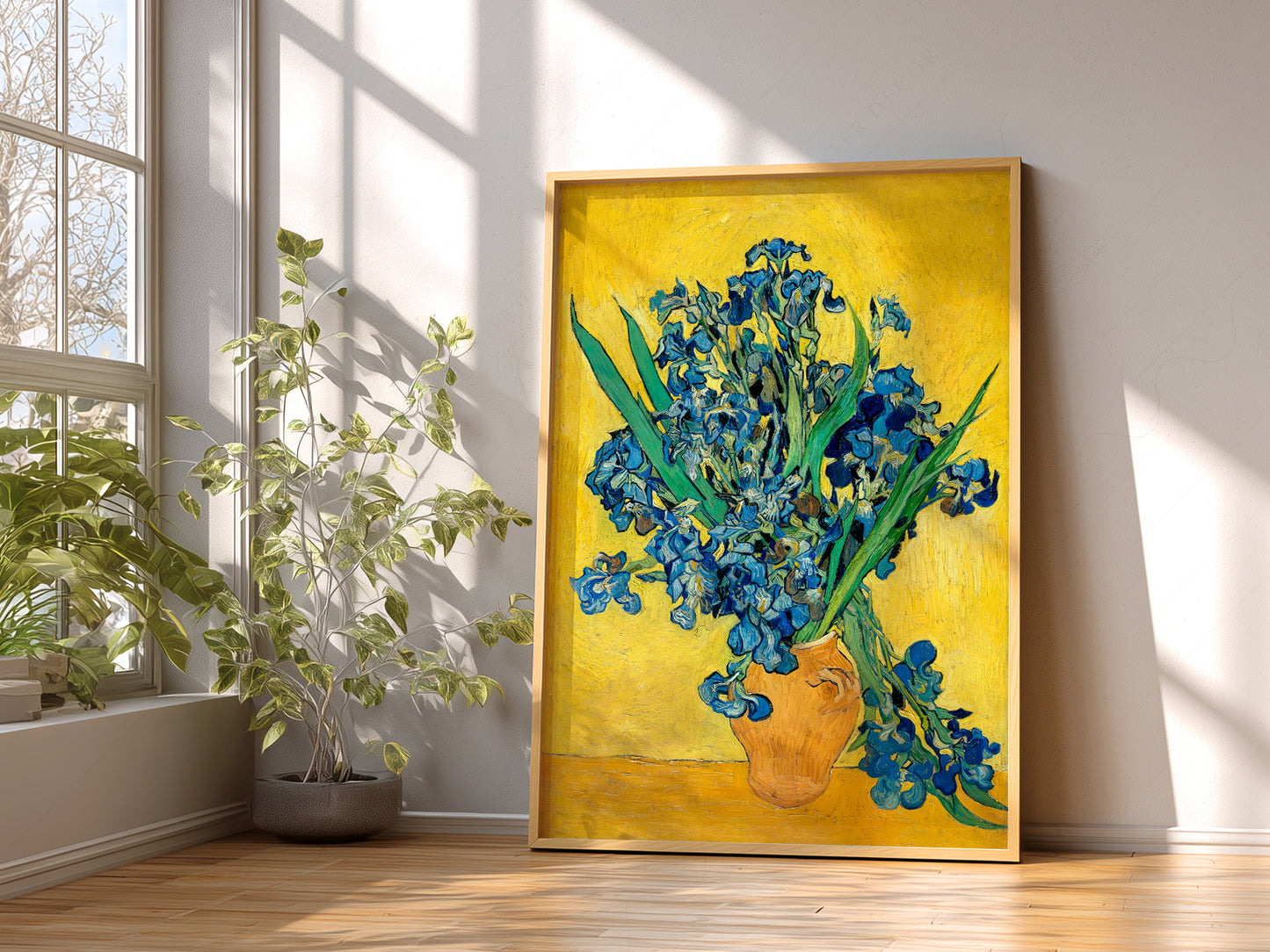 Van Gogh Irises, Irises in a Vase, Floral Wall Art, Van Gogh Flowers