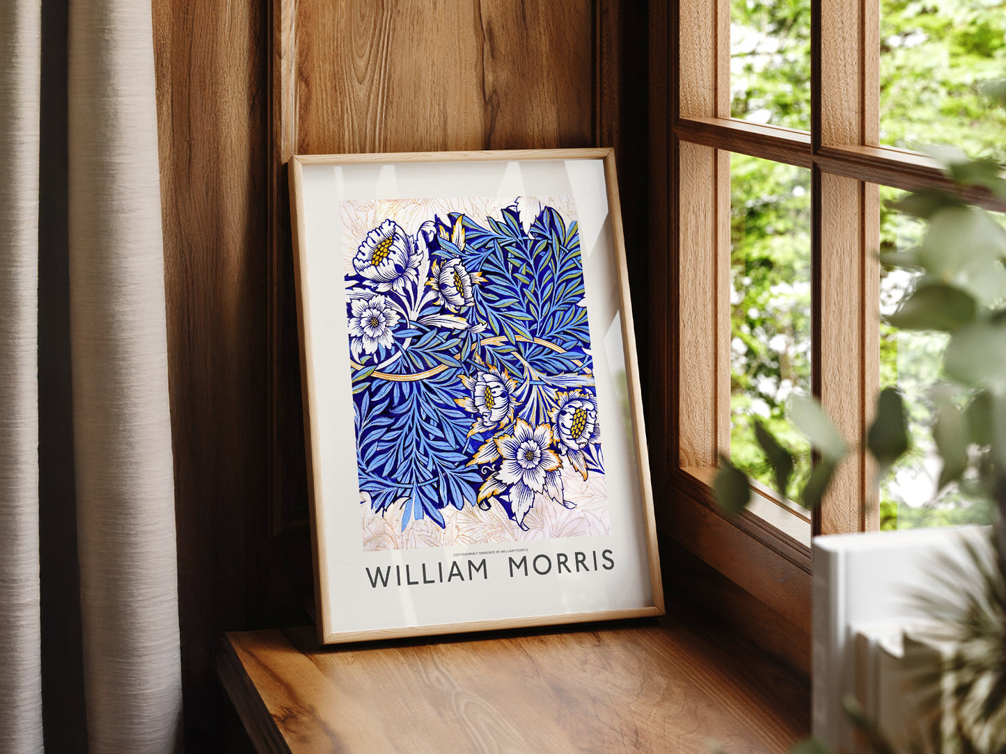 William Morris, Tulip and Willow Indigo Poster