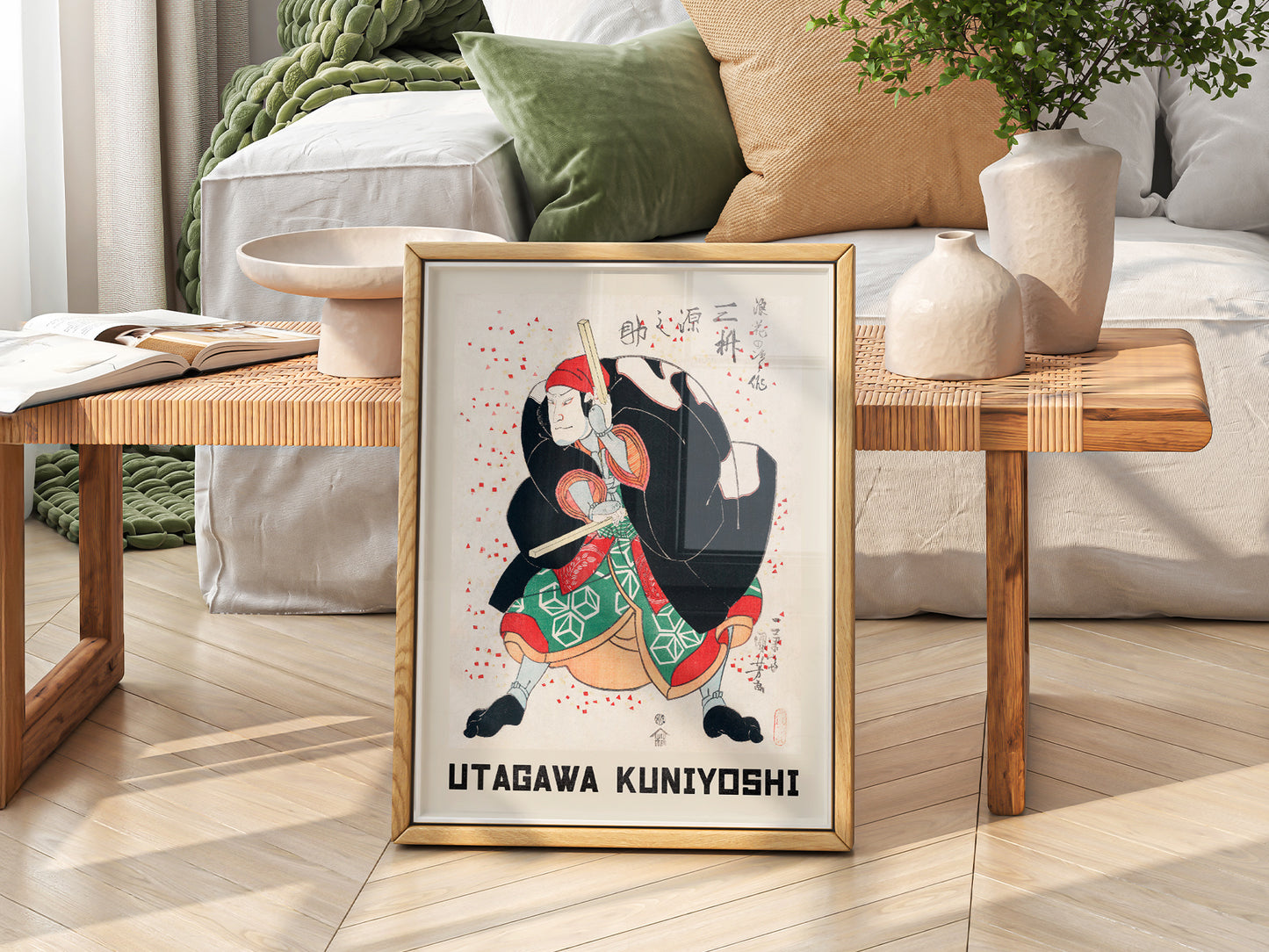 Utagawa Kuniyoshi Mimasu Gennosuke Kabuki Print – Japanese Wall Art