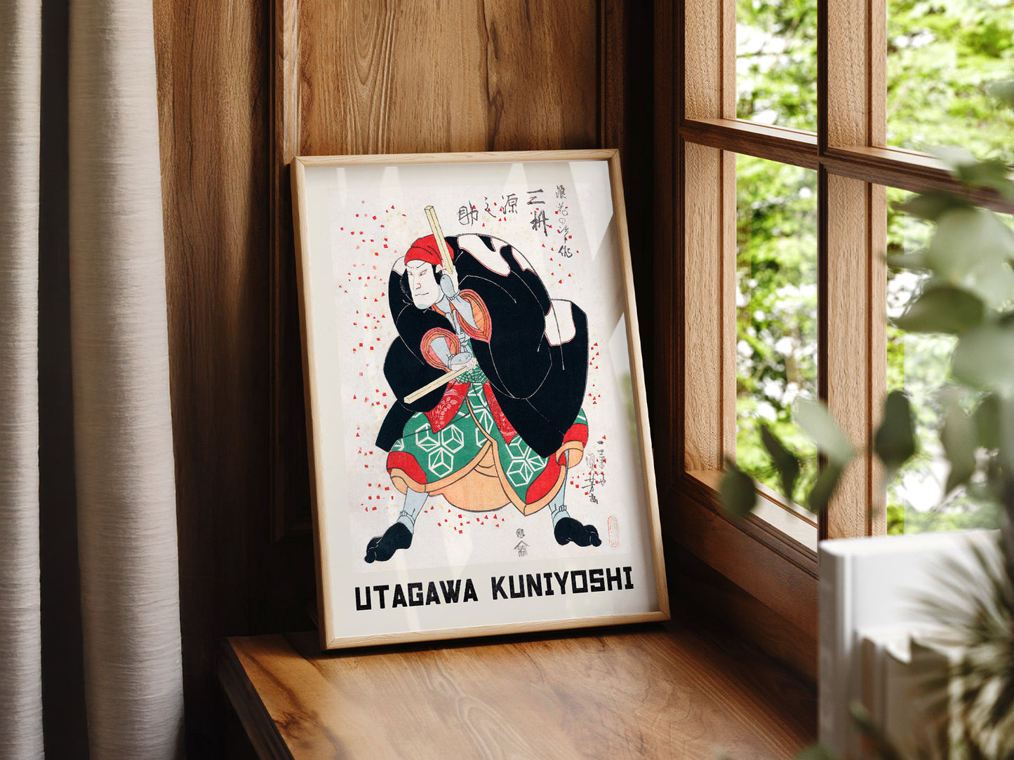 Utagawa Kuniyoshi Mimasu Gennosuke Kabuki Print – Japanese Wall Art