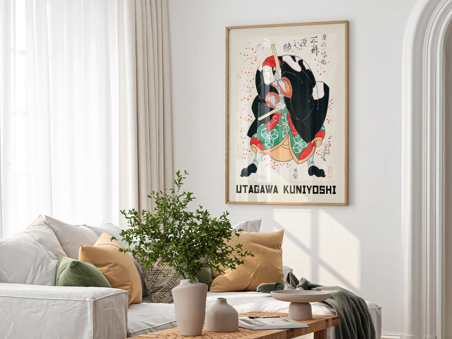 Utagawa Kuniyoshi Mimasu Gennosuke Kabuki Print – Japanese Wall Art