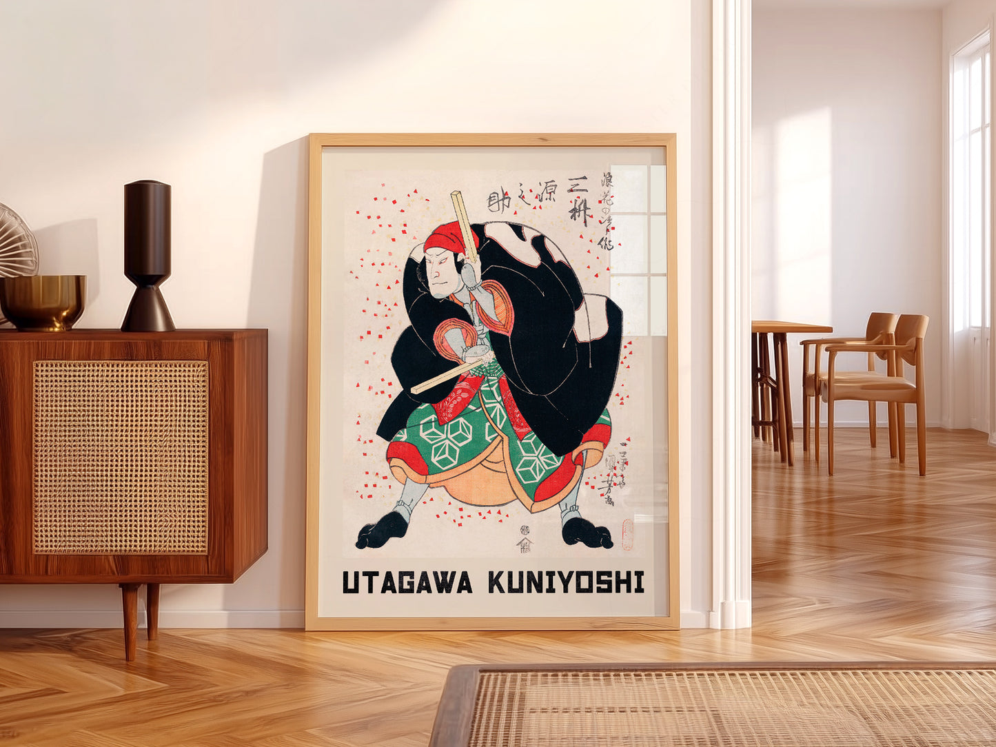 Utagawa Kuniyoshi Mimasu Gennosuke Kabuki Print – Japanese Wall Art