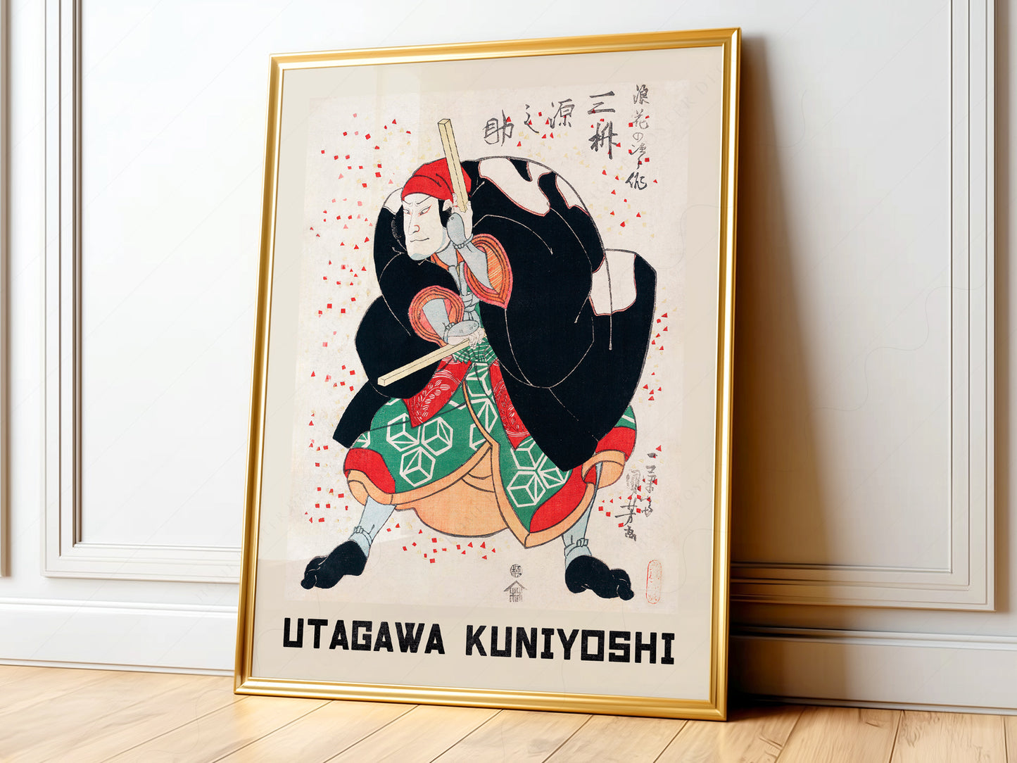 Utagawa Kuniyoshi Mimasu Gennosuke Kabuki Print – Japanese Wall Art