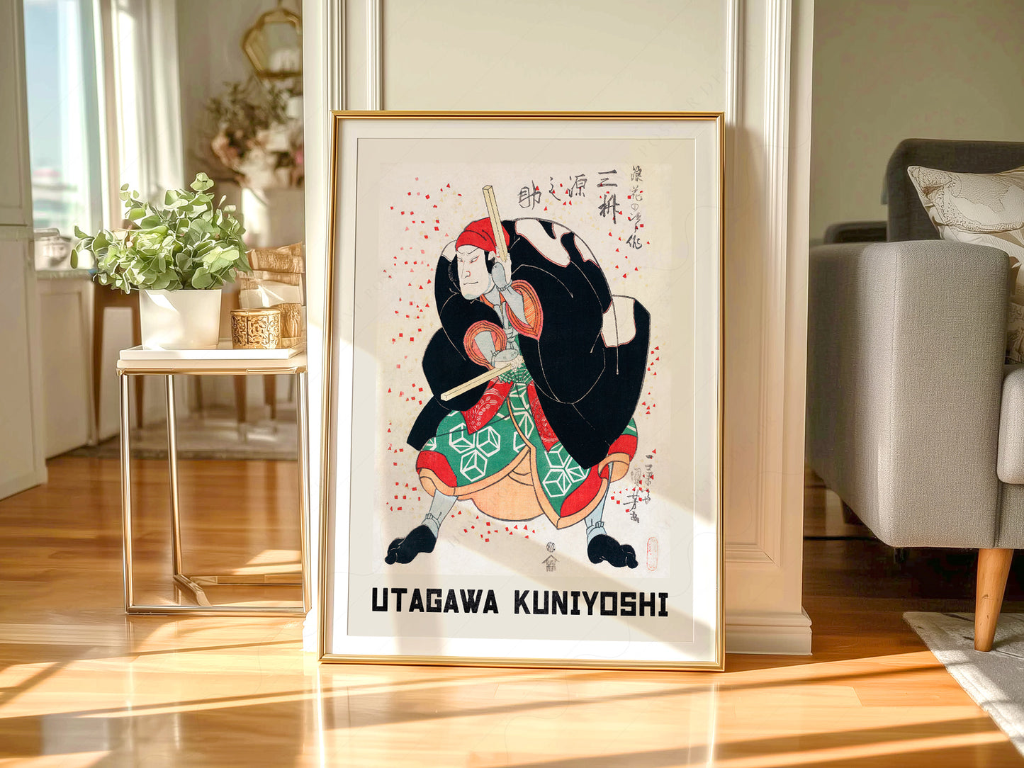 Utagawa Kuniyoshi Mimasu Gennosuke Kabuki Print – Japanese Wall Art