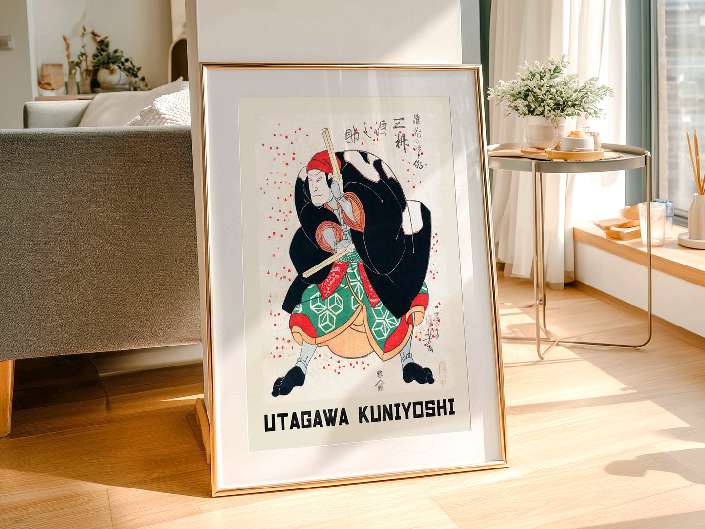 Utagawa Kuniyoshi Mimasu Gennosuke Kabuki Print – Japanese Wall Art