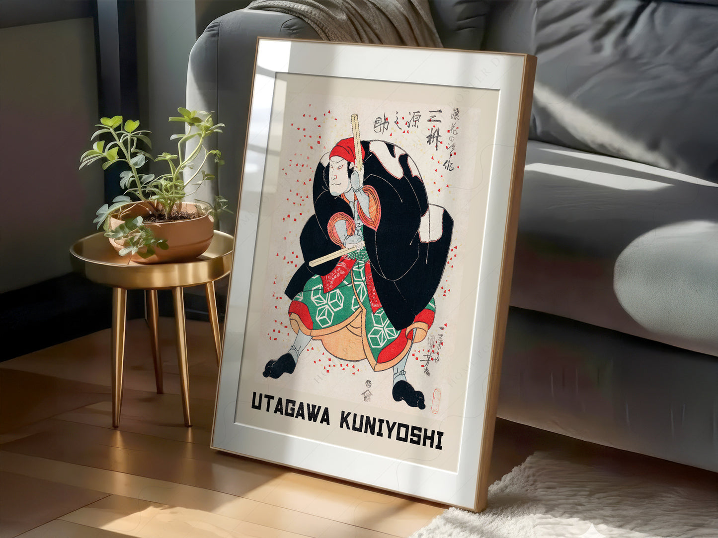 Utagawa Kuniyoshi Mimasu Gennosuke Kabuki Print – Japanese Wall Art