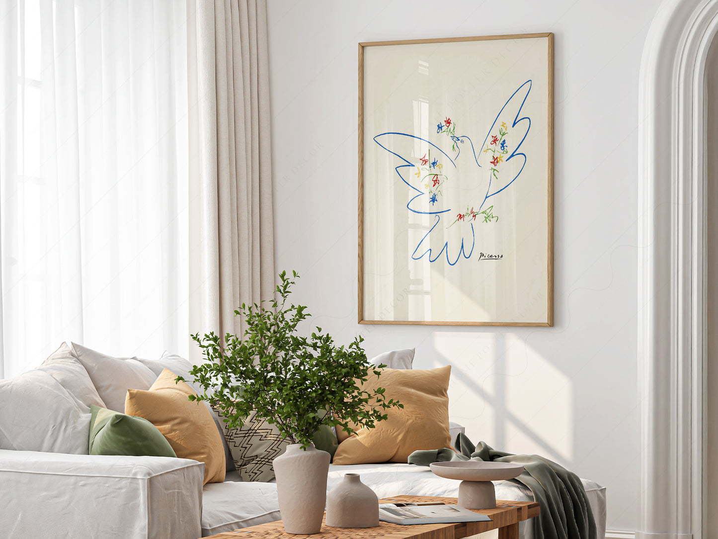 Pablo Picasso, Dove of Peace 1949, Fine Art Print, Pigeon art