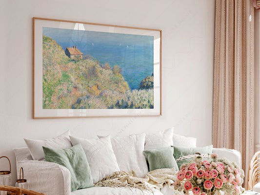 Claude Monet Poster, La maison du pêcheur, Varengeville