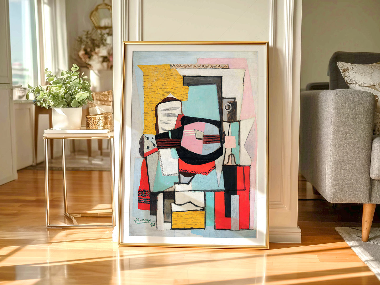 Pablo Picasso, Guitar on a Table, Fine Art Print