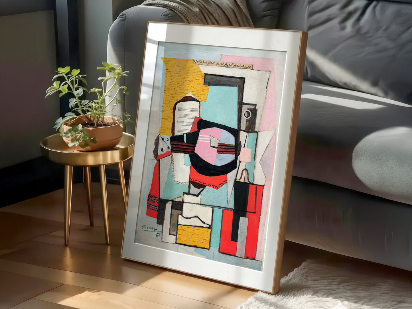 Pablo Picasso, Guitar on a Table, Fine Art Print