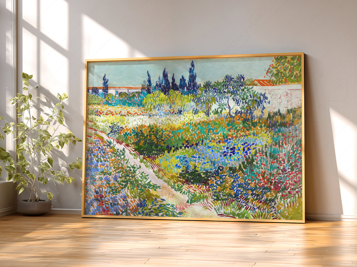 Van Gogh Poster, Garden at Arles, Colourful Garden, Gift Idea